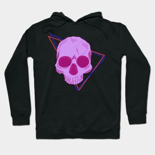 Purple Skull in triangle Hoodie